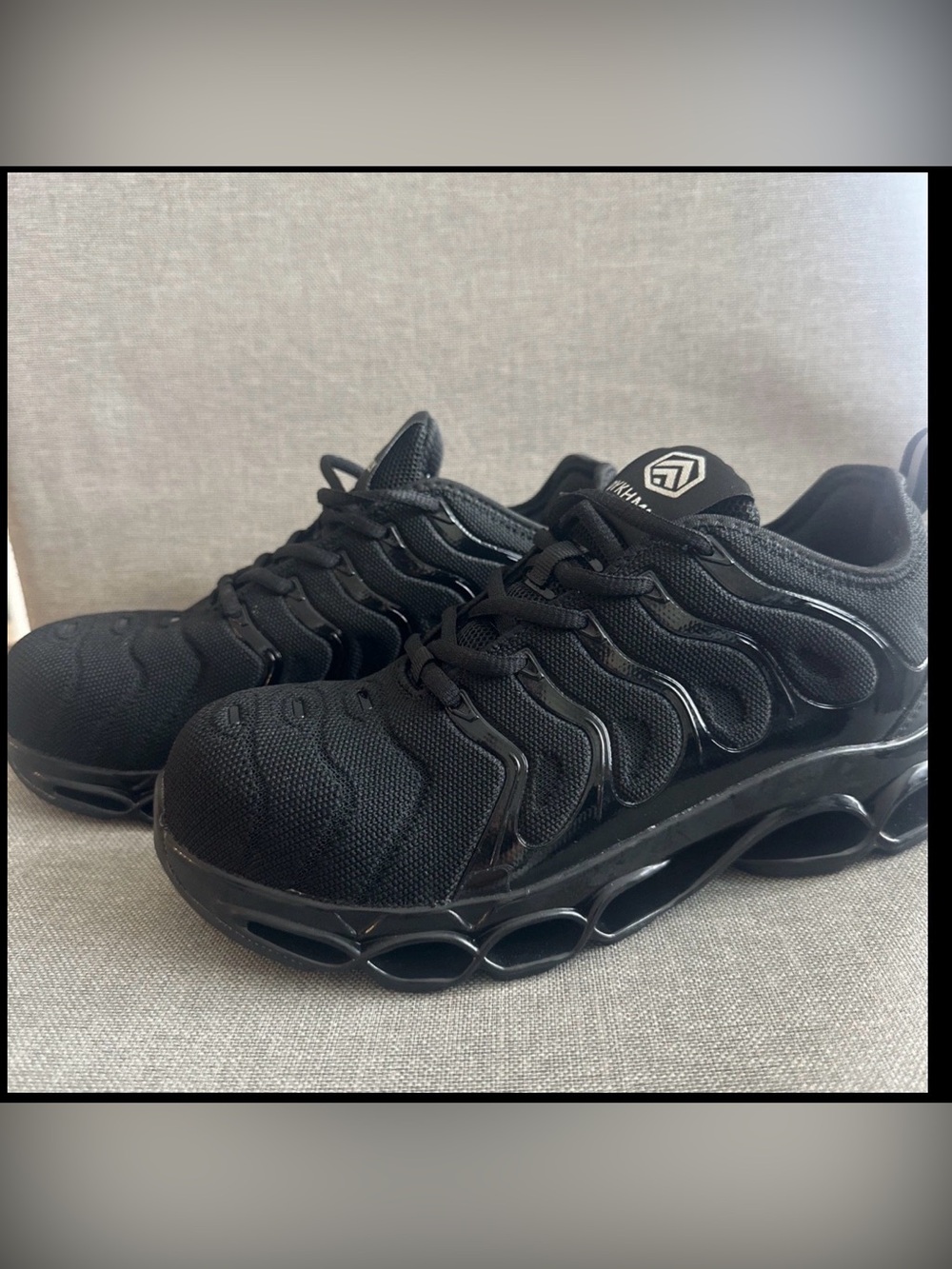 Dykhmily safety shoes Women 7,5 men 6 steel toe work sneakers astm f2413-18